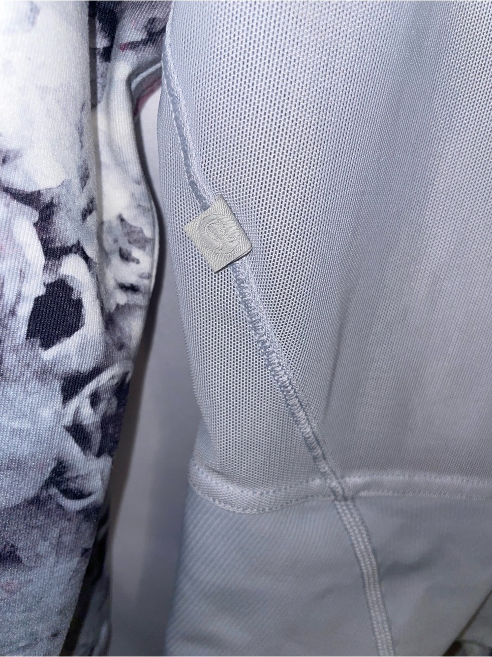 lululemon athletica Light Floral Zip Bomber Jacket in White, Pink & Gray - Picture 8 of 10